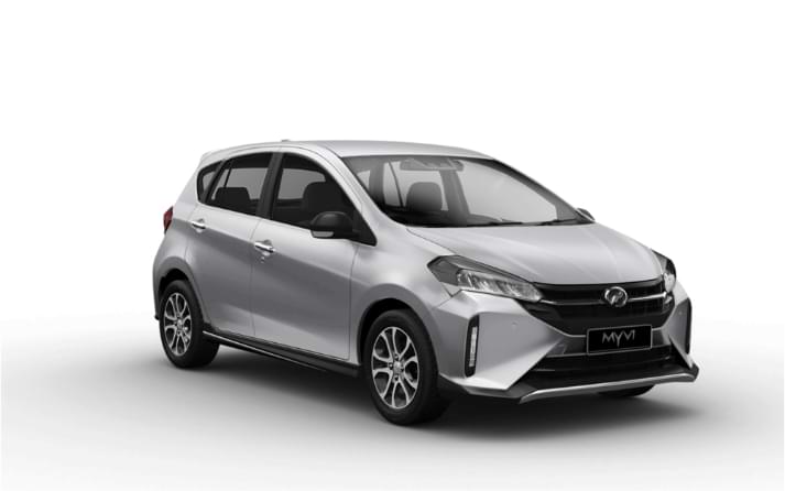 myvi glittering silver